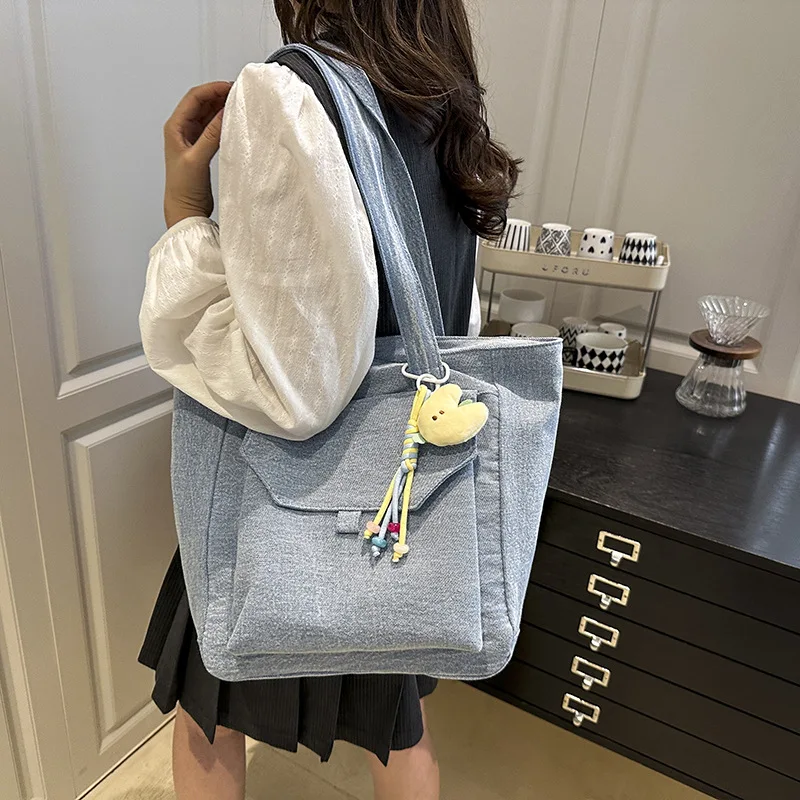 

2025 Womens Fashion Tote Bag Stylish Boho Shoulder Purse for Students Large Capacity Casual Handbag Artistic Elegant