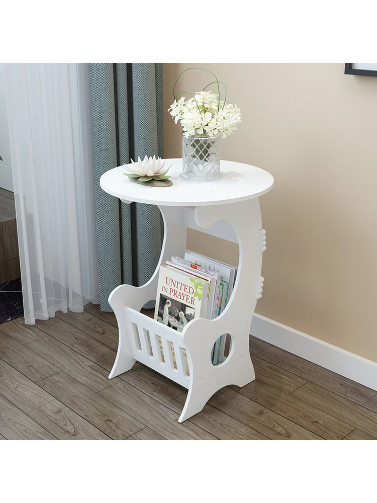 

Bedside Table Bedroom Simple Storage Small round Table