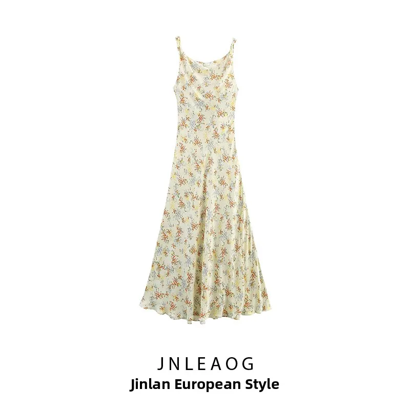 シルクサテン風花柄プリントハイウエストAラインスカート バルサマーカジュアル高品質レディース Dr ZBZAブランド