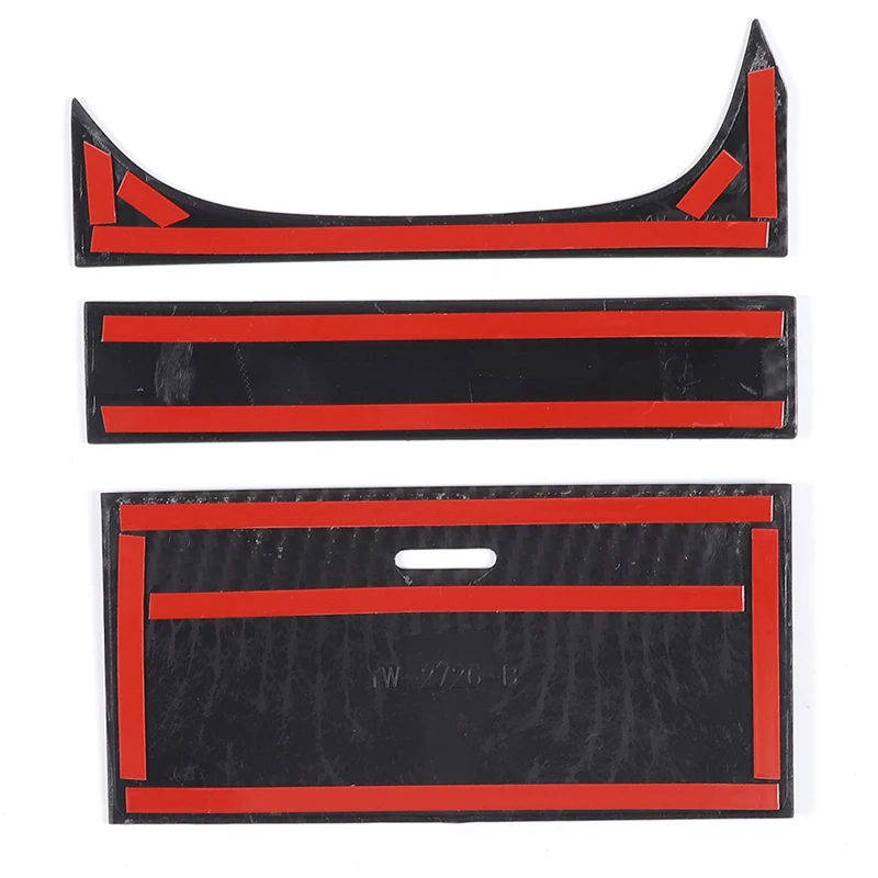 ABS Carbon Fiber/Matte black For Jaguar F-TYPE 2013-2024 Center Console Storage Box Panel Cover Trims Sticker Car Accessories