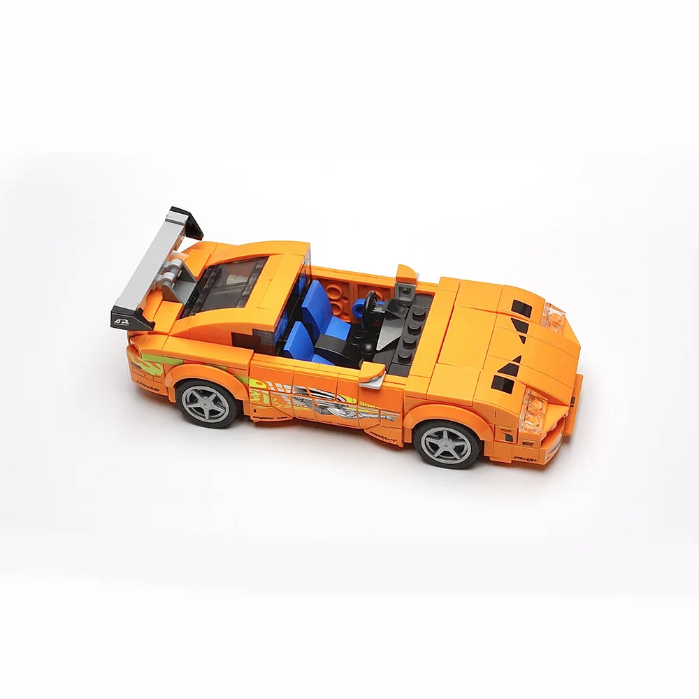 379PCS MOC Speed Champions Street Race Convertible Sports Car Model Building Blocks Bricks DIY Creative Assembly Kids Toys Gifts