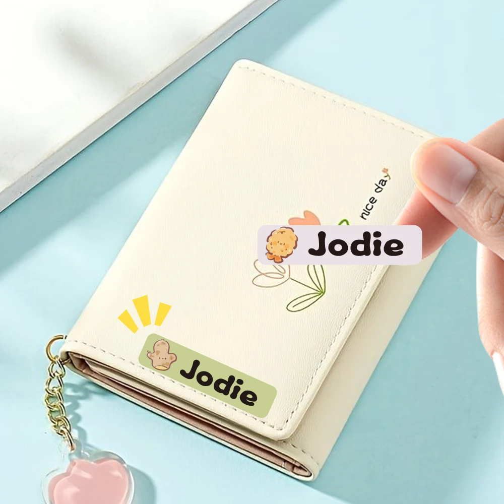 Custom creative Name Sticker,Transparent Waterproof Stickers for Kids,diy Name Labels for School Bag Bottles Pen Box Mug Uniform