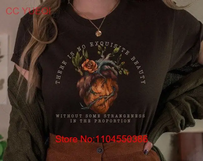 PoeT T-shirt Edgar Allan Poe Goblincore Kleding Bookish Dark Academia Folklore Literatuur Allen lange of korte mouwen