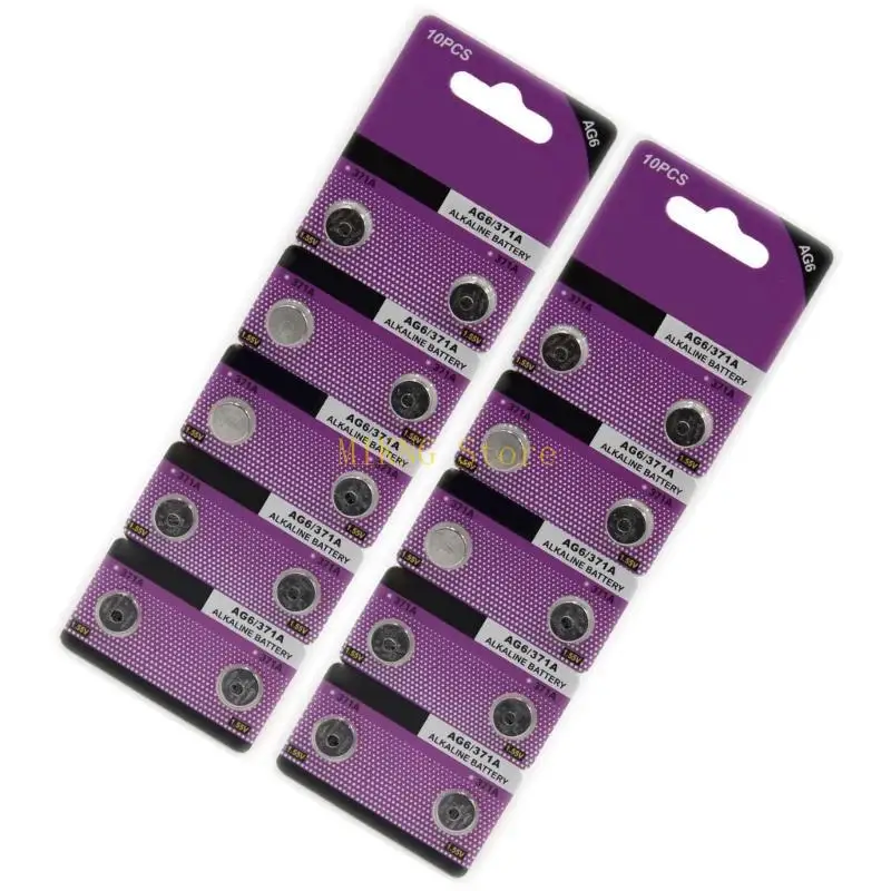 Ag6/920/371 زر بطاريات زراعة الخلية بطاريات الأزرار لاستخدام فولتية مستقرة يوميا لإلكترونيات صغيرة أفضل بيع