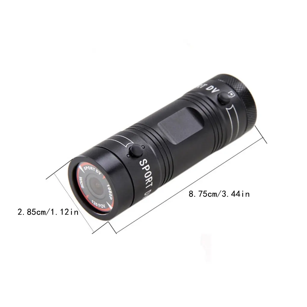 خوذة كاميرا رياضية صغيرة DV Action Sports كاملة الوضوح 1080P فيديو مثالية للدراجة والدراجات النارية وكاميرا الفيديو المقاومة للماء #6