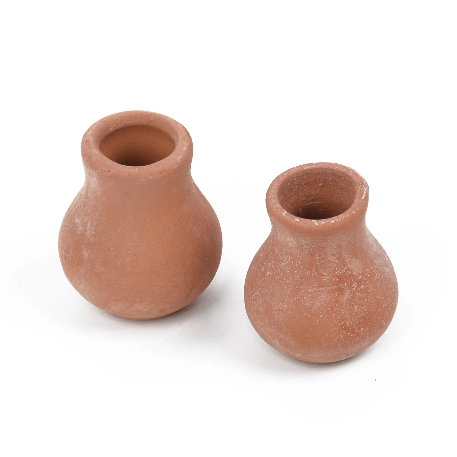 2PCS Mini Ceramic Flower Pots Clay Plant Pot For Succulents Planters Wedding Decoration Craft Miniature Accessories