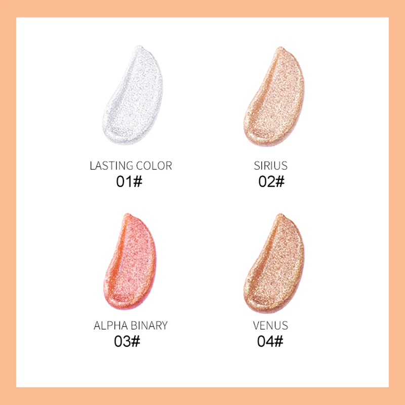 Colors Shimmer Highlighter Palette Makeup Tool Cosmetics body clavicle face shoulder leg Body Highlighter Liquid TSLM2