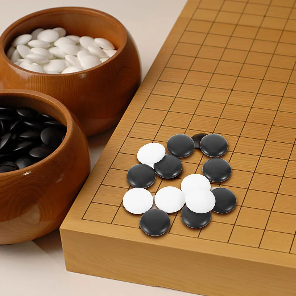 

360Pcs Go Stones Resin Premium Chess Pieces for Home School Play Teaching Board Game Supplies Set Go Stones Unique Chess Set