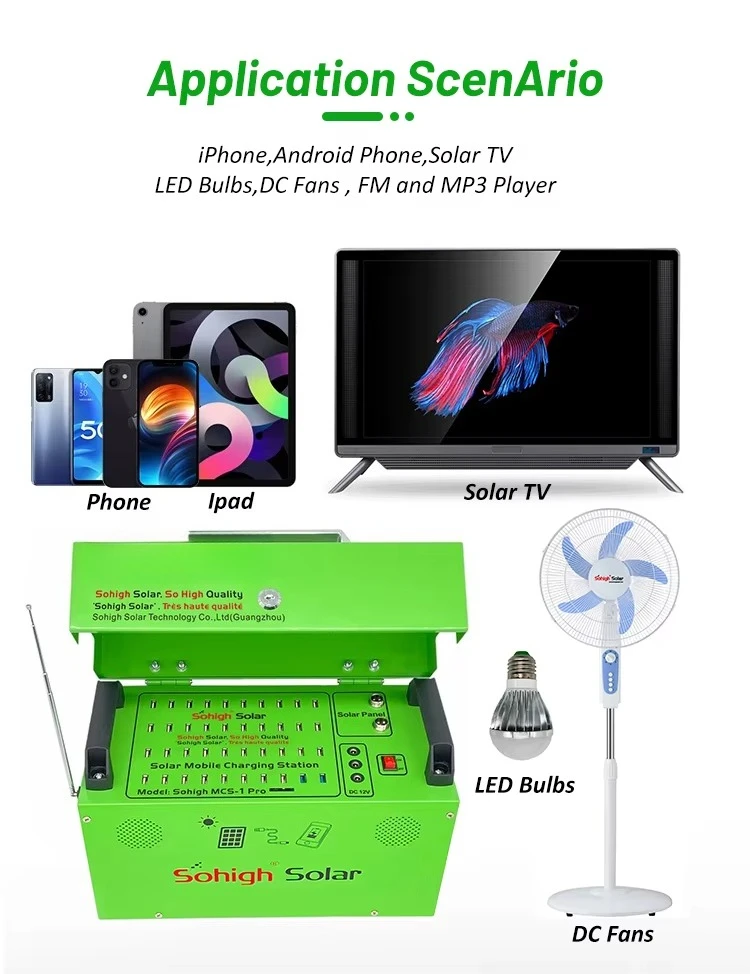 خارج الشبكة مروحة الهاتف الصغيرة USB المحمولة عدة عدة مولد الطاقة الشمسية مع الألواح الشمسية محطة الطاقة بطارية ليثيوم