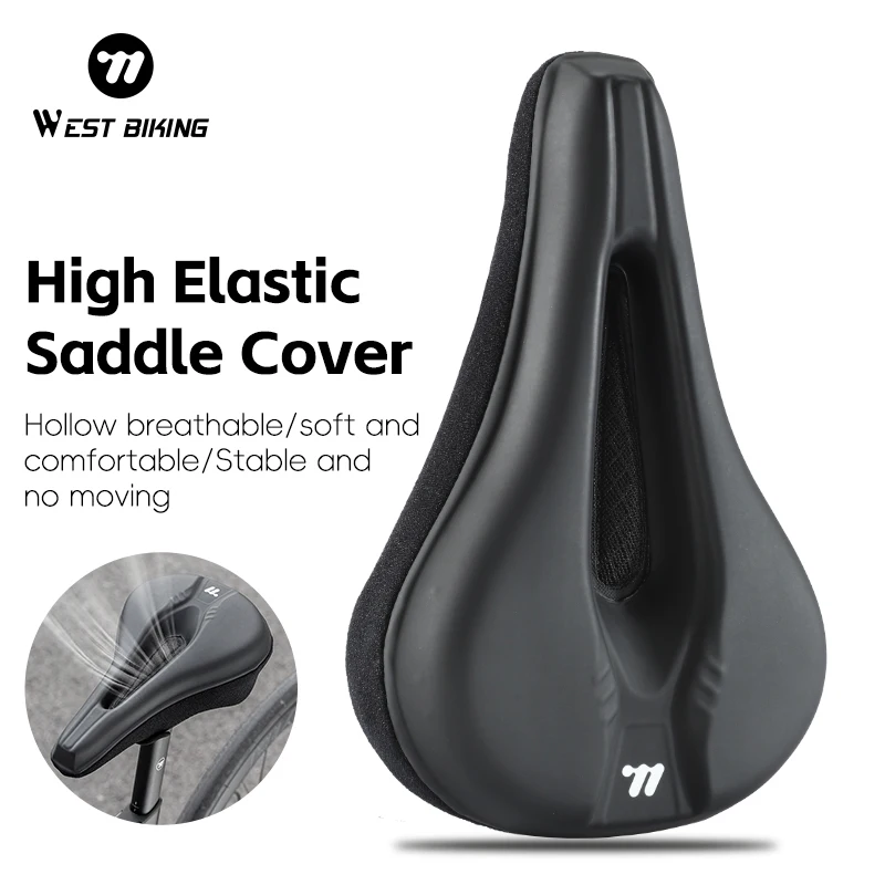 

Чехол на седло велосипеда WEST BIKING, высокоэластичный амортизирующий чехол на седло велосипеда для горной дороги, полое дышащее велосипедное сиденье Cov
