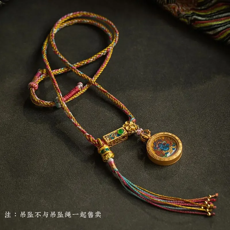 Non-metallic Fabric Pendant Tibetan Handmade Fine-woven Not Included Pendant Rope Neck National Style Pendant Necklace with Rope
