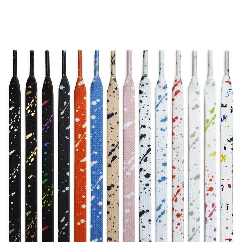 lacets-plats-pour-baskets-imprimes-a-l'encre-effet-eclaboussures-lacets-colores-effet-eclaboussures-d'encre-lacets-de-basket-peints-a-la-main