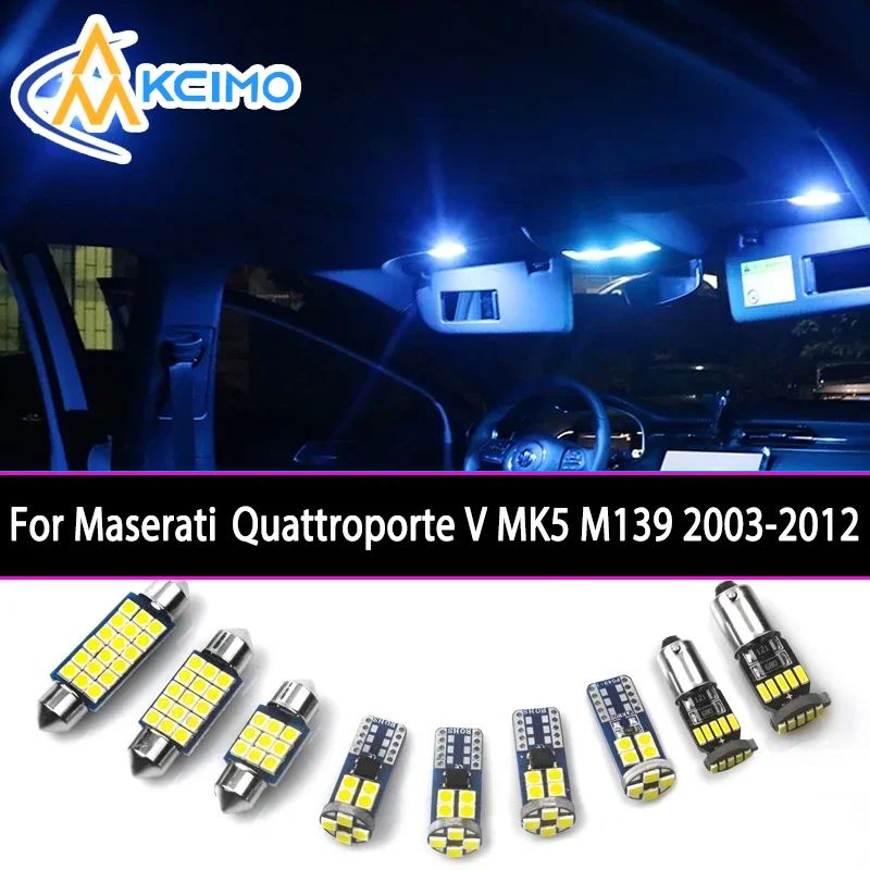 

Canbus Indoor Ceiling Bulbs For Maserati Quattroporte V MK5 M139 2003-2012 Car LED Interior Map Trunk Light Kit