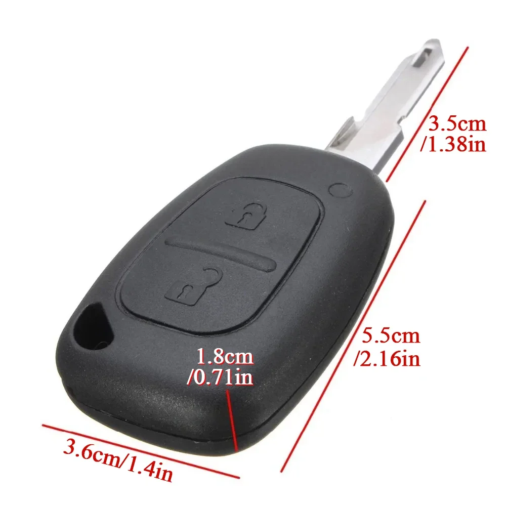 Remote Contrl Key Housing 2 Micro Switches With Key Blanks For Opel Vivaro For Auto Motorcycles Renault Movano Trafic Kangoo