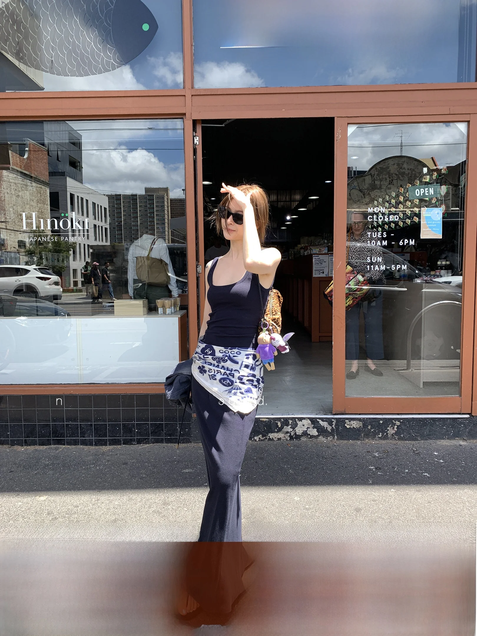 

Three Goood Knitted Vest And Skirt Set with Belt Side Tie round Neck Casual Style Fashionable Single Wear Layering Good
