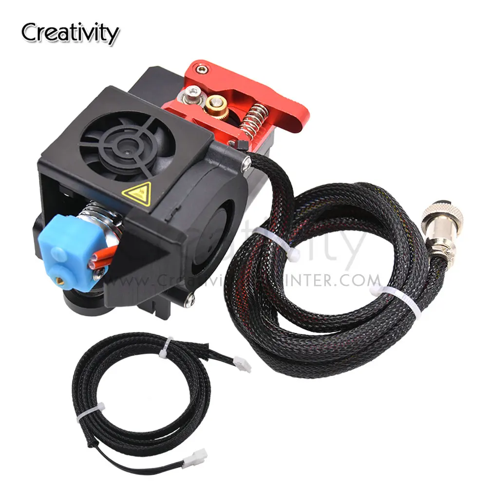 

Upgrade Direct Drive MK8 Extruder 12V/24V Hotend Kit Short Range Drive Metal with Pulley Turbo Fan for Ender 3/CR-10/CR-10S/S4/