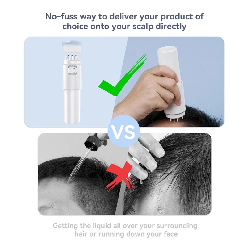 2In1 فرشاة تدليك فروة الرأس للطب زيت طبيعي مصل زيت فروة الرأس قضيب لنمو علاج الشعر 1 قطعة