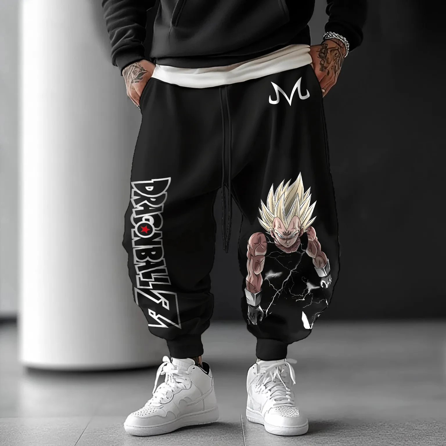 

Spring, Autumn and Winter Casual Pants for Men, Dragon Ball Co-branded Anime-related Teenagers Loose Tight-fitting Sports Pants