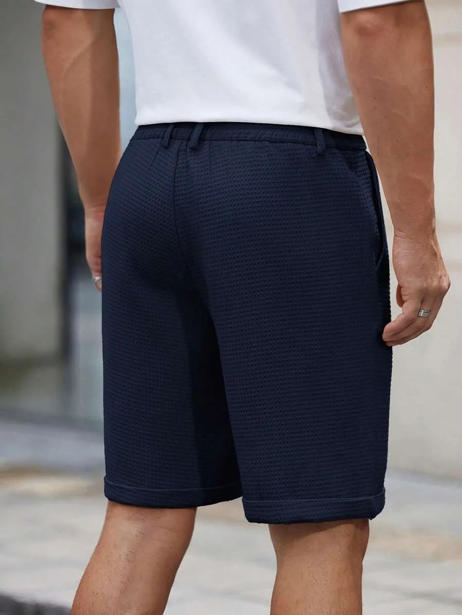 2026 Summer Breathable Men's Casual Pocket Button Suit Shorts, Hiking Camping Shorts, Outdoor
