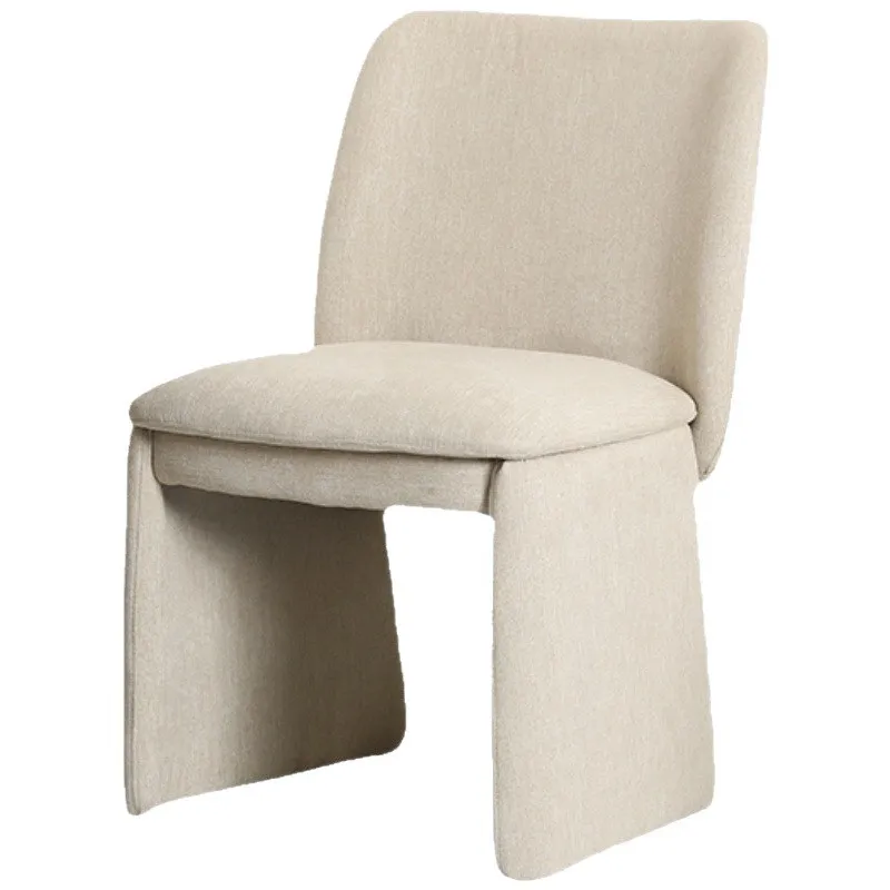 

Modern simple dining chair, home desk Internet celebrity fabric list, milk tea shop cafe leisure chair