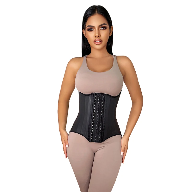 

Latex Waist Trainer 25 Steel Bone Binders Corset Angel's Wing Shaper Colombian Girdles Slimming Belt