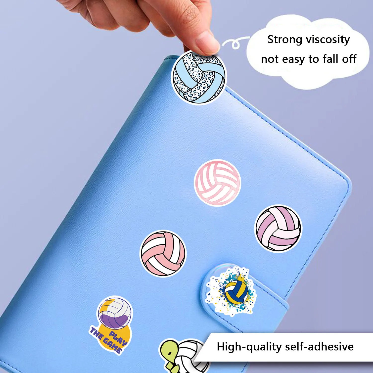 10/55/110 قطعة الكرة الطائرة الكرتون ملصقات الكرة الرياضية الكتابة على الجدران ملصق الأمتعة المحمول الهاتف الغيتار سيارة الدراجة الشارات الاطفال اللعب #6