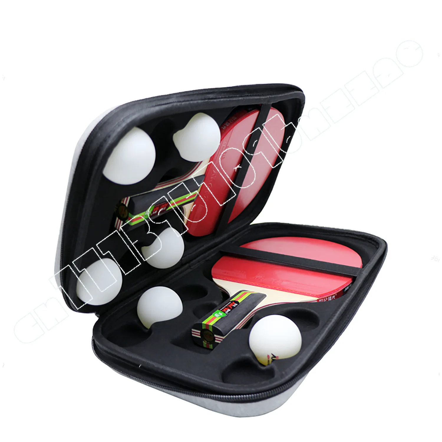 Table Tennis Racket Cover Bag 2 Pcs, Portable Hard Shell, Anti-drop and Wear-resistant Sports Special Storage Bag.