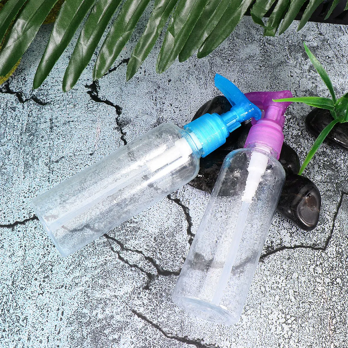 

4Pcs 100Ml Press Pump Emulsion Bottle Refillable Pet Liquid Dispenser for Soap Lye Skincare Home Office Decoration