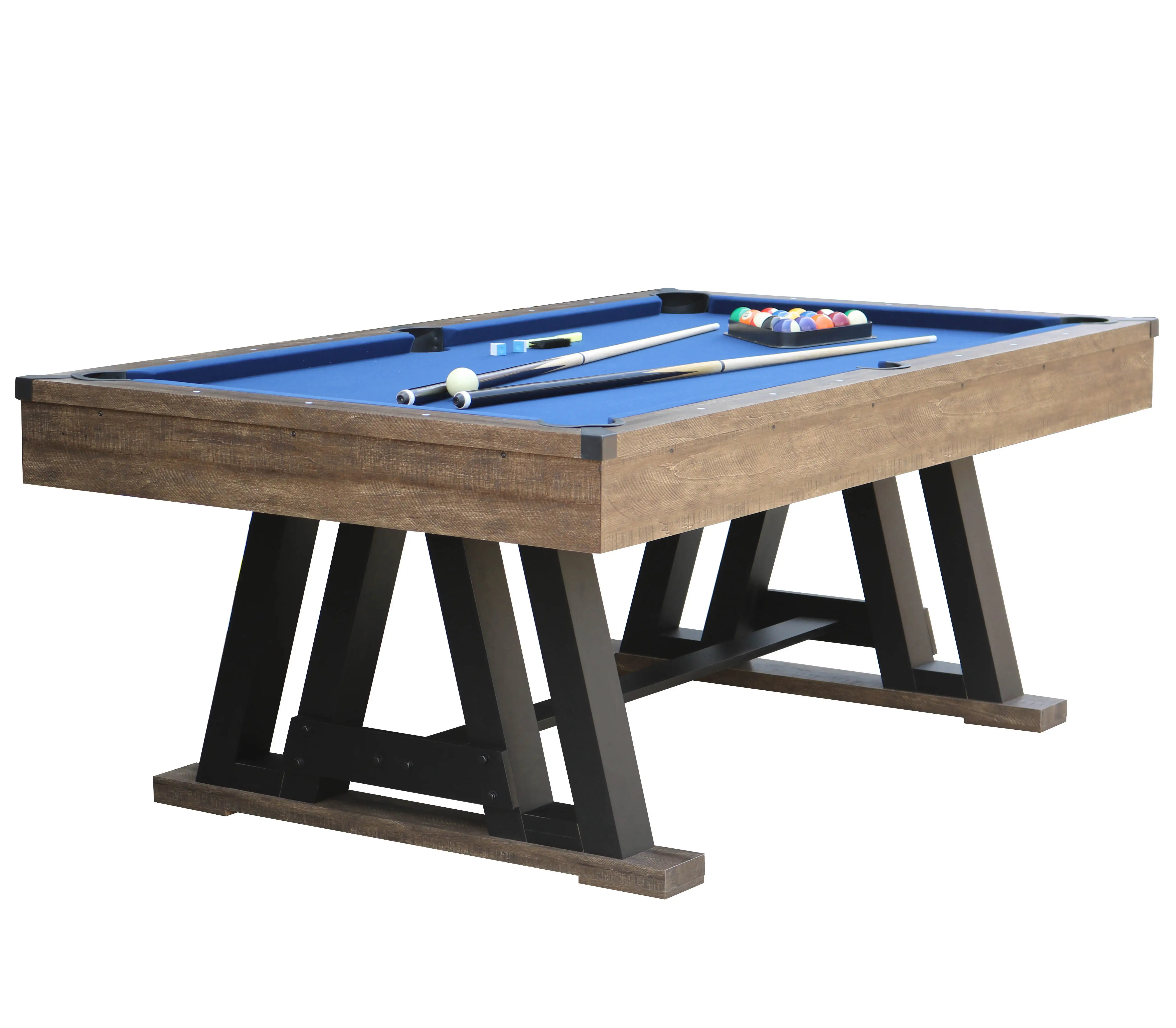

7FT MDF Billiard Table with Snooker Net and PVC Pocket Material for Pool Games