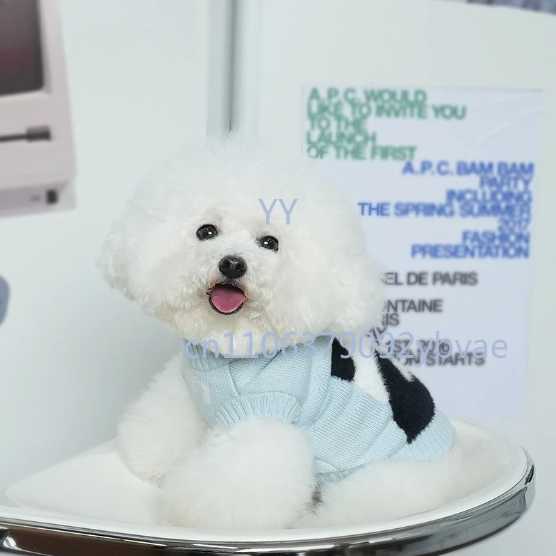 

Autumn Winter Dog Pullover Sweater Sleeveless Two-Leg Knitted Clothes For Small Medium Puppy
