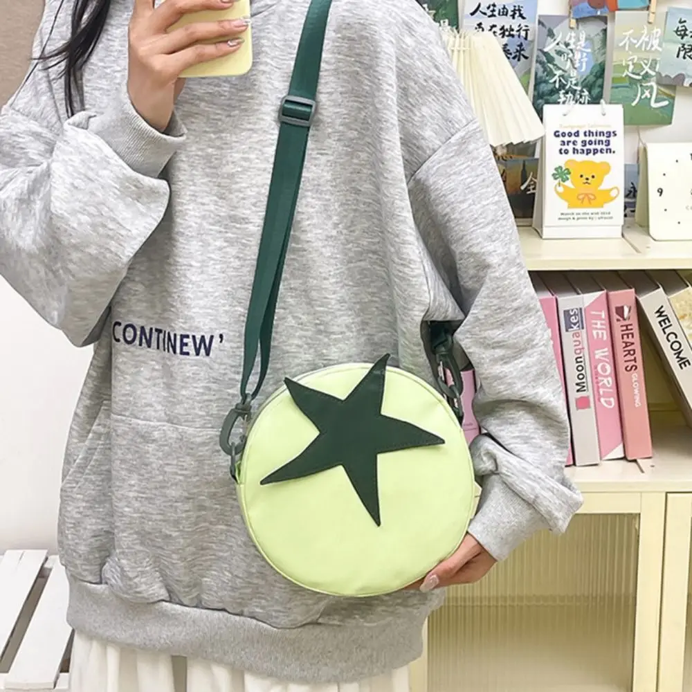 

Message Bag Tomato Shape Crossbody Bag Harajuku Solid Color Funny Shoulder Bag Korean Style Casual Mobile Phone Pack Male