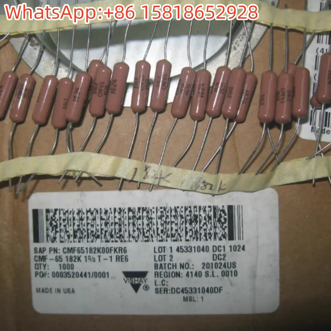 

5pcs VISHAY DALE 182K 1% 2W Audiophile Resistor CMF65 Generation 180K 5*15mm