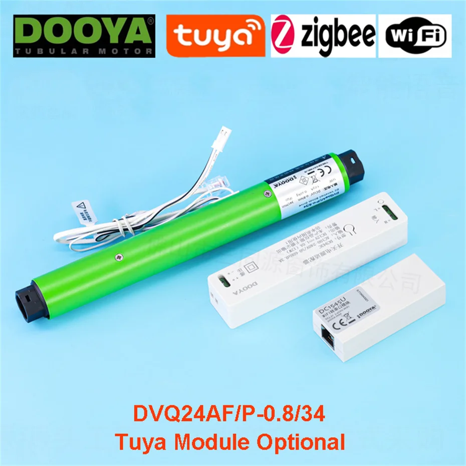 

Dooya DVQ24+Tuya wifi/zigbee Module Tubular motor for aluminum venetian blinds,Roman blinds,honeycomb canopy blinds,Tuya app