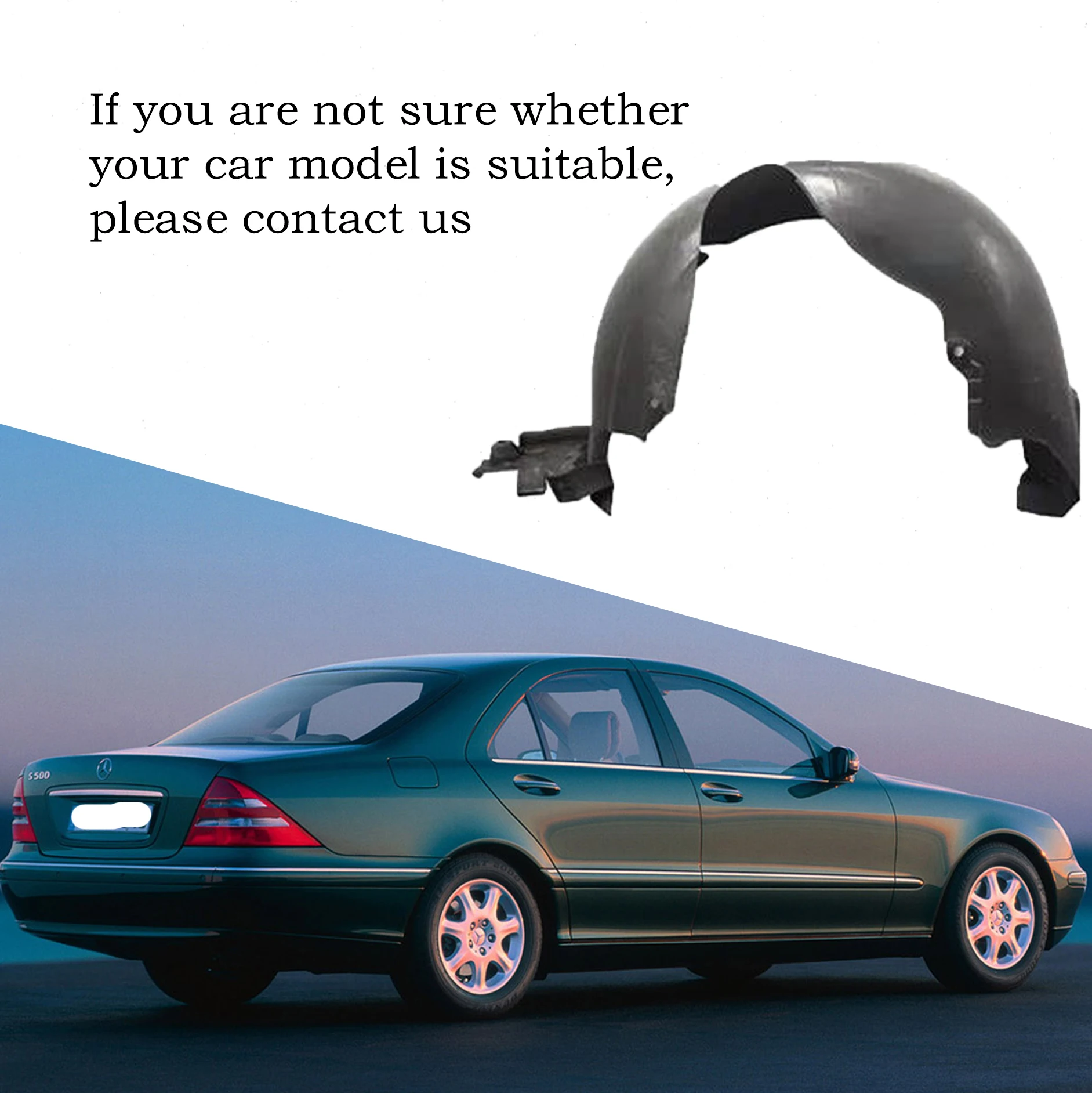 

2206903330 BBmart Auto Parts 1 pcs Rear Left Wheel Guard Inner Fender For Mercedes Benz W220 S320 S350 S430 S500