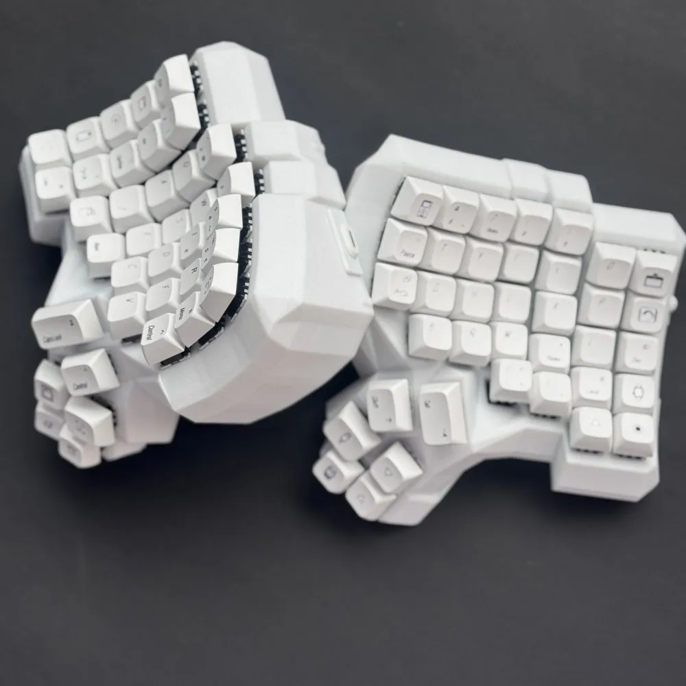 Dactyl Manuform Split Keyboard Kit Wired Single-mode Hotswap Plam Rest Custom 6x7 Curved Split Keyboard Vial TypeC Teclado Gamer