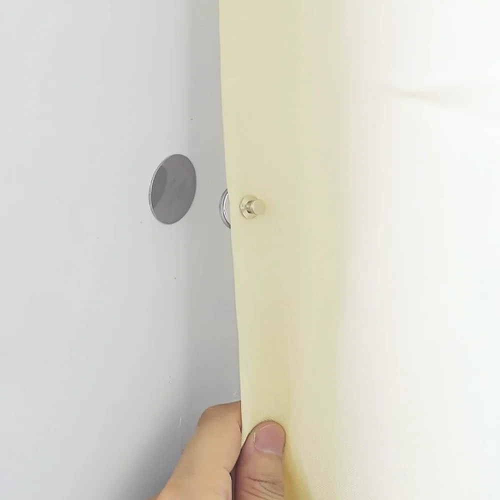 Strong Magnetic Curtain Clasp No Punching Fastener For Bedroom Dorm Bed Sheet Privacy Shield Anti Leakage Tool