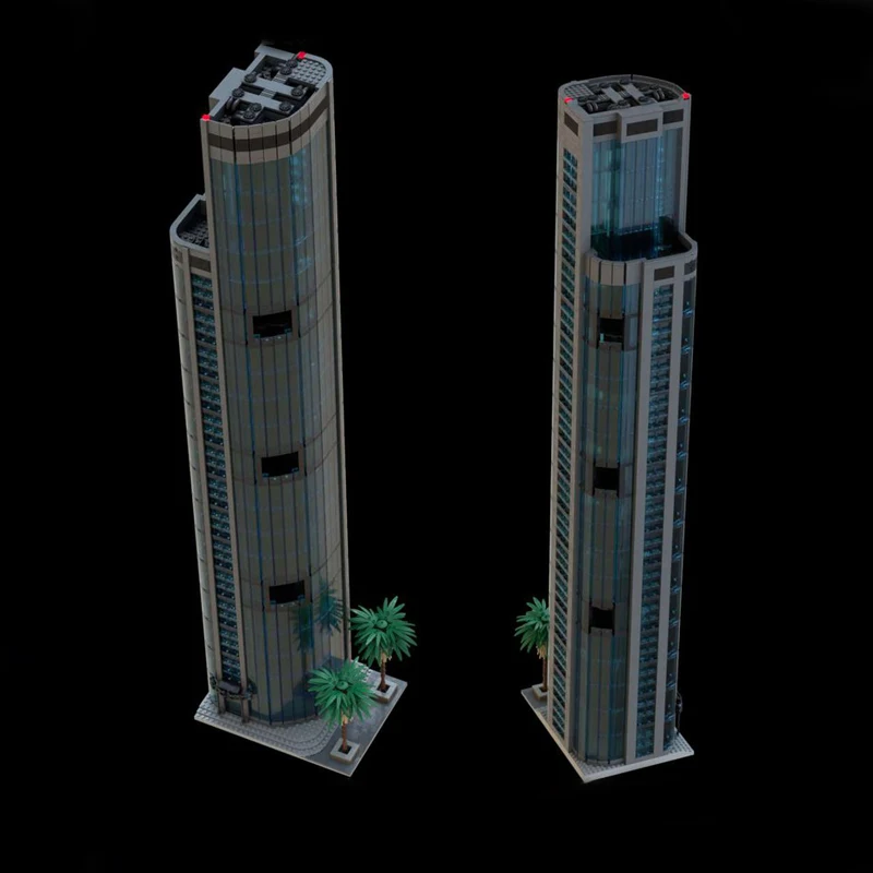 2990 pcs Millenium Tower Model Building Blocks - Futuristic Skyscraper DIY Kit, Perfect for Kids & Adults, Detailed Design Toy