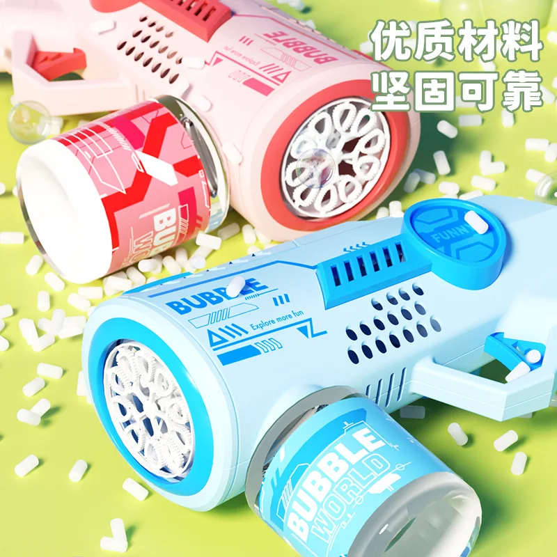 Novo astronauta automa máquina de bolhas para crianças arma bolha lançador foguete soprador bolha para crianças fabricante bolha sabão brinquedos verão