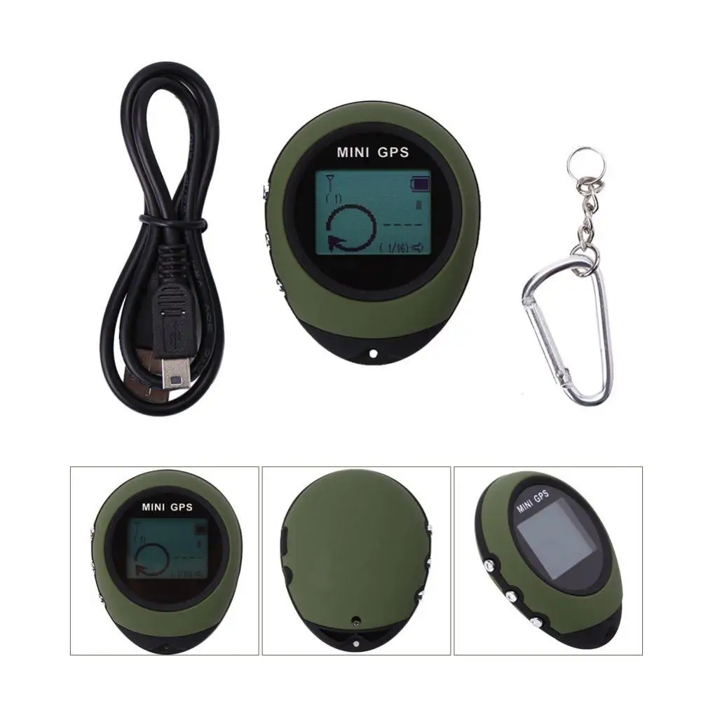 Fogcroll Handheld Mini GPS Navigation Keychain PG03 USB Rechargeable Location Tracker Compass For Outdoor Travel Climbing