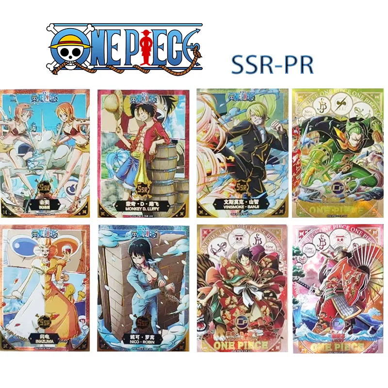 

One Piece Ssr Ur Cp Pr Series Roronoa Zoro Sanji Nami Anime Characters Rare Bronzing Collection Toy Flash Card Christmas Gift