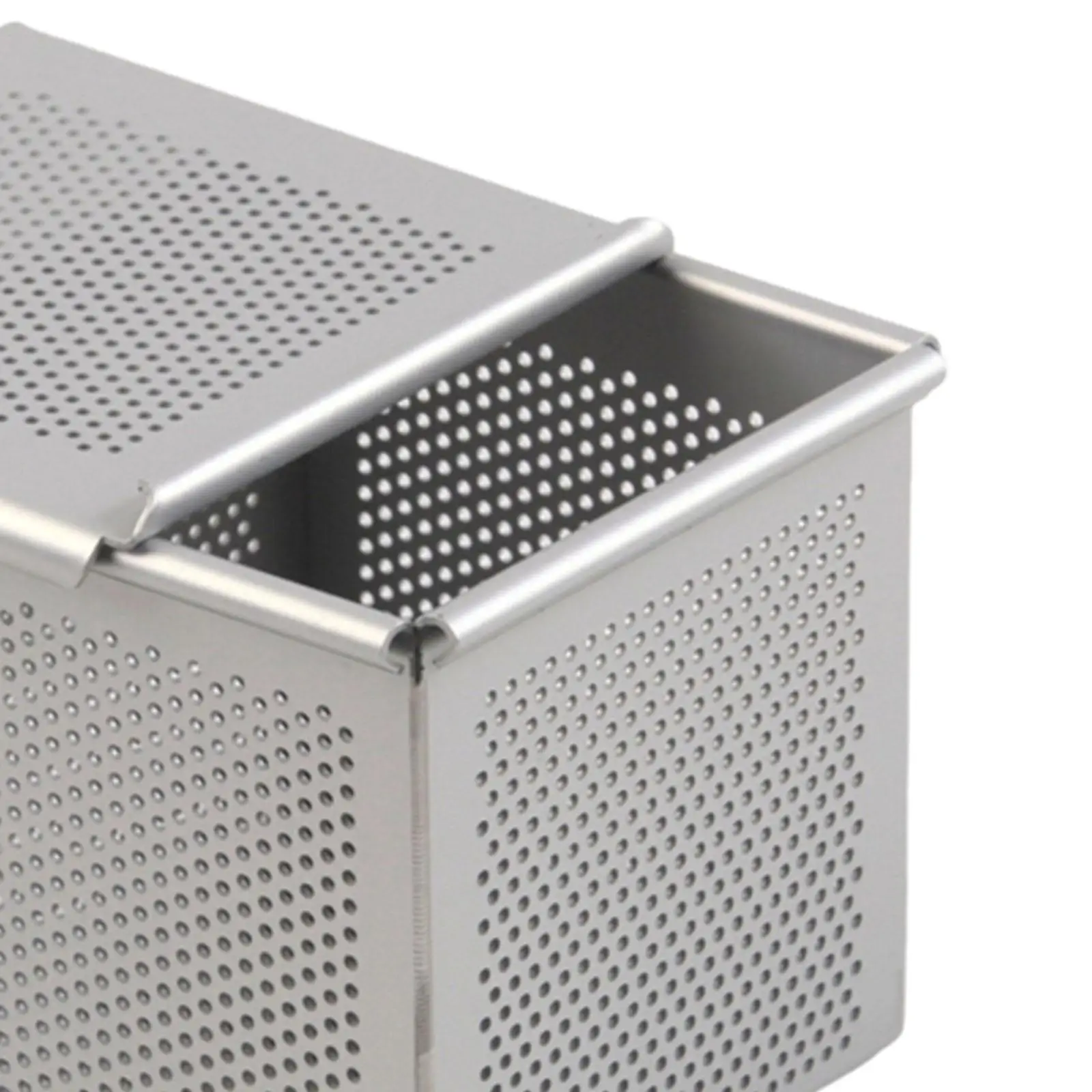 

Mini Loaf Pan Rectangular Perforated Aluminum Alloy for Baking Roasting Oven Tray with Lid Cookie Pan Toast Box Cake Making Tray