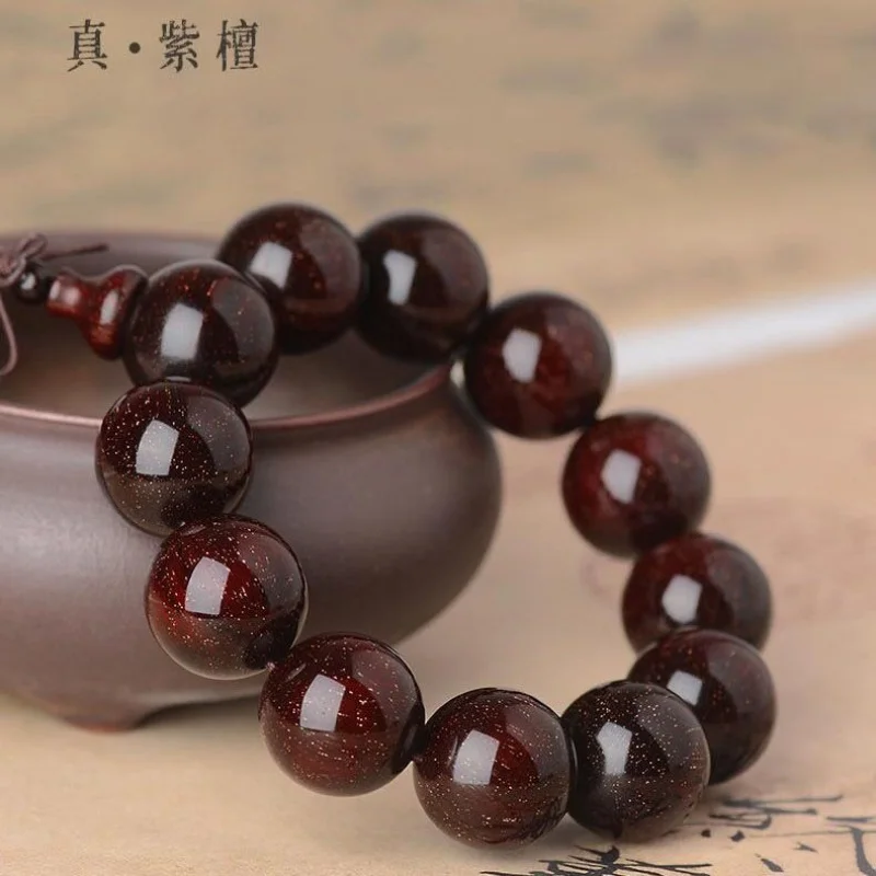 Indian Lobular Rosewood 20 Bracelet Golden Spots Vicissitudes Wrapping Pulp Men and Women