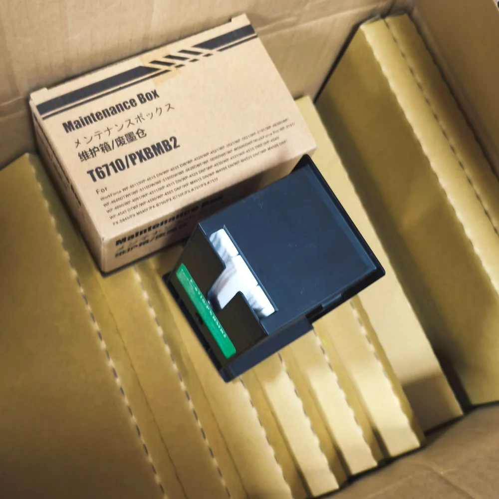 

5X T6710 Коробка для обслуживания Epson WF 5110 5190 5620 5690 4630 4640 3520 3530 3540 3640 WP 4010 4020 4530 4533 4540 4590 M5190