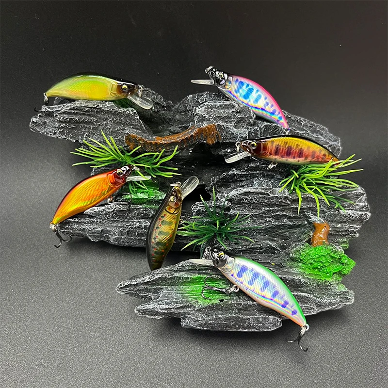 4.2g 51mm Mini Sinking Minnow Lure Pesca GH51 HUMPBACK Artificial Fishing Hard Bait for Perch Stream Trout Lure Fishing Supplies