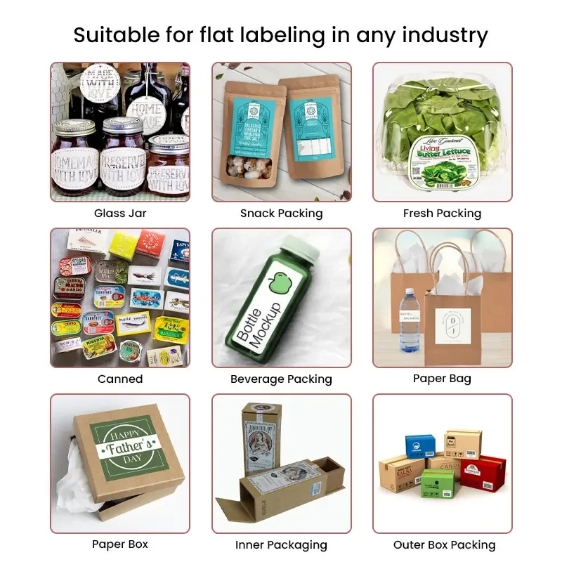 Best Consumer Goods Square Bottle Carton Cardboard Box Sticker Automatic Flat Labeling Machine Suppliers