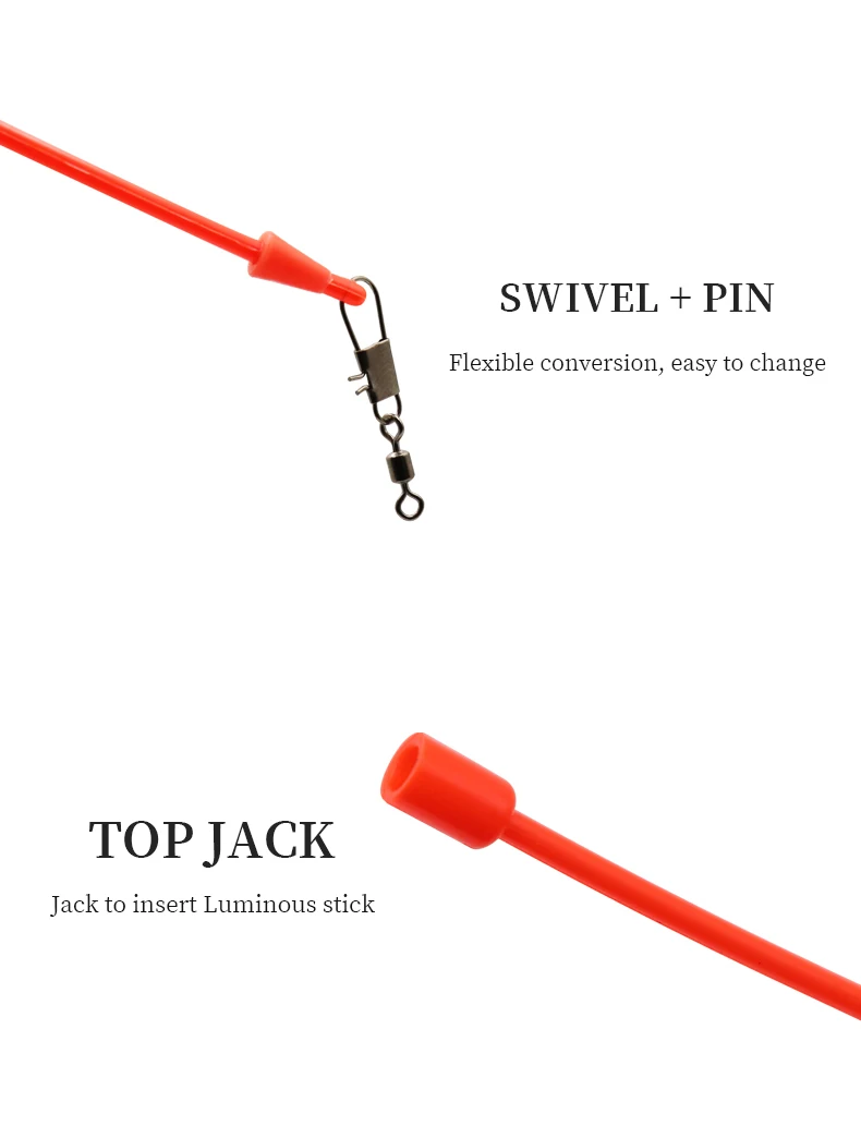 ZYZHE 6 Stück/2 Beutel Meeresangel-Schwimmer-Verbindungsleinen-Werkzeug für schnellen Schwimmerwechsel, Schwimmer-Verbindungszubehör – Detail 4