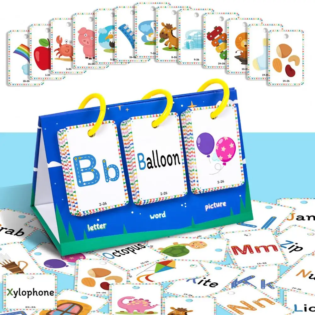 

Words Spelling Cards Educational Alphabet Flash Cards for Preschool Learning Abc English Words Shape Recognition Development