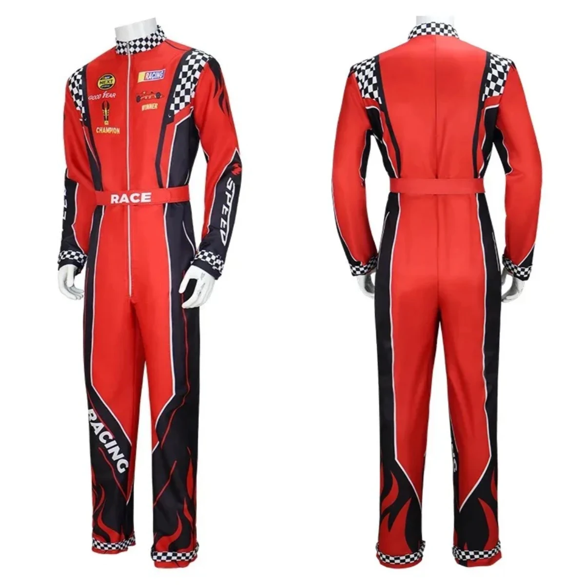 Karting Training Suit One-piece Riding Drift Racer Beach Cosplay for Children Adult Kids Racing Jumpsuit
