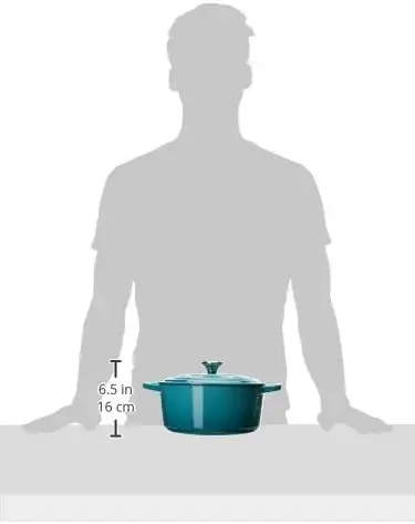 فرن هولندي مستدير من الحديد الزهر المطلي بالمينا، 7.25 لتر، كاريبي