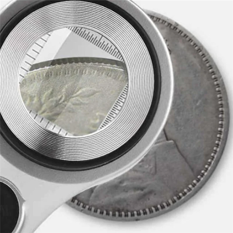 

A84E-UV Magnifier Elderly Reading Magnifier For Coin And Jewelry Inspection For The Elderly, Myopia, Dusk